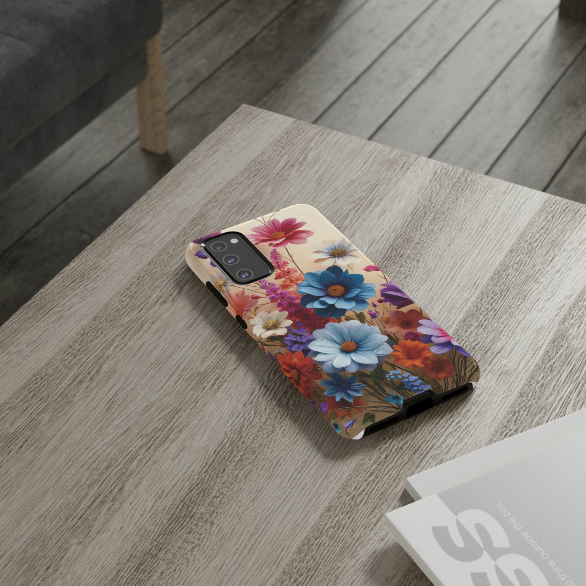 Best Phone Case Floral 3D Illusion Luxury Tough Case Floral Elegant Durable Stylish for Modern Devices iPhone 15, Samsung iPhone Samsung Accessory Gift for Her.