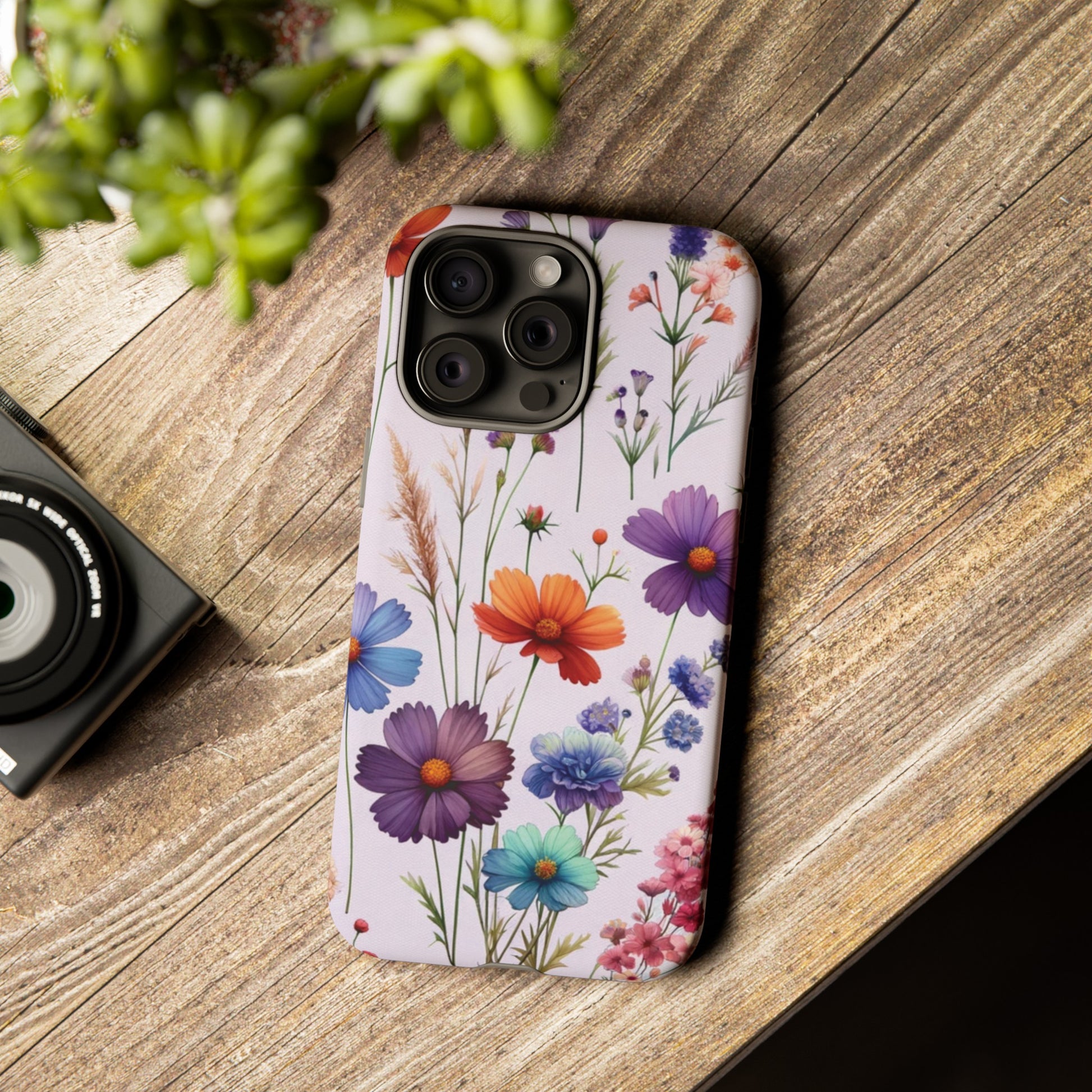 Lavender Wildflowers Protective Phone Case Gift for Her Phone 15, Samsung iPhone Samsung Gift for Her Case iPhone 15, Samsung iPhone Samsung Accessory Gift for Her.