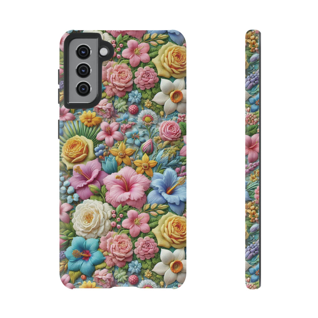 Elegant Pastel Flower Phone Case – Beautiful Floral Design, Durable Protection for Your Device, Stylish and Lightweight, Perfect Gift for Flower Lovers