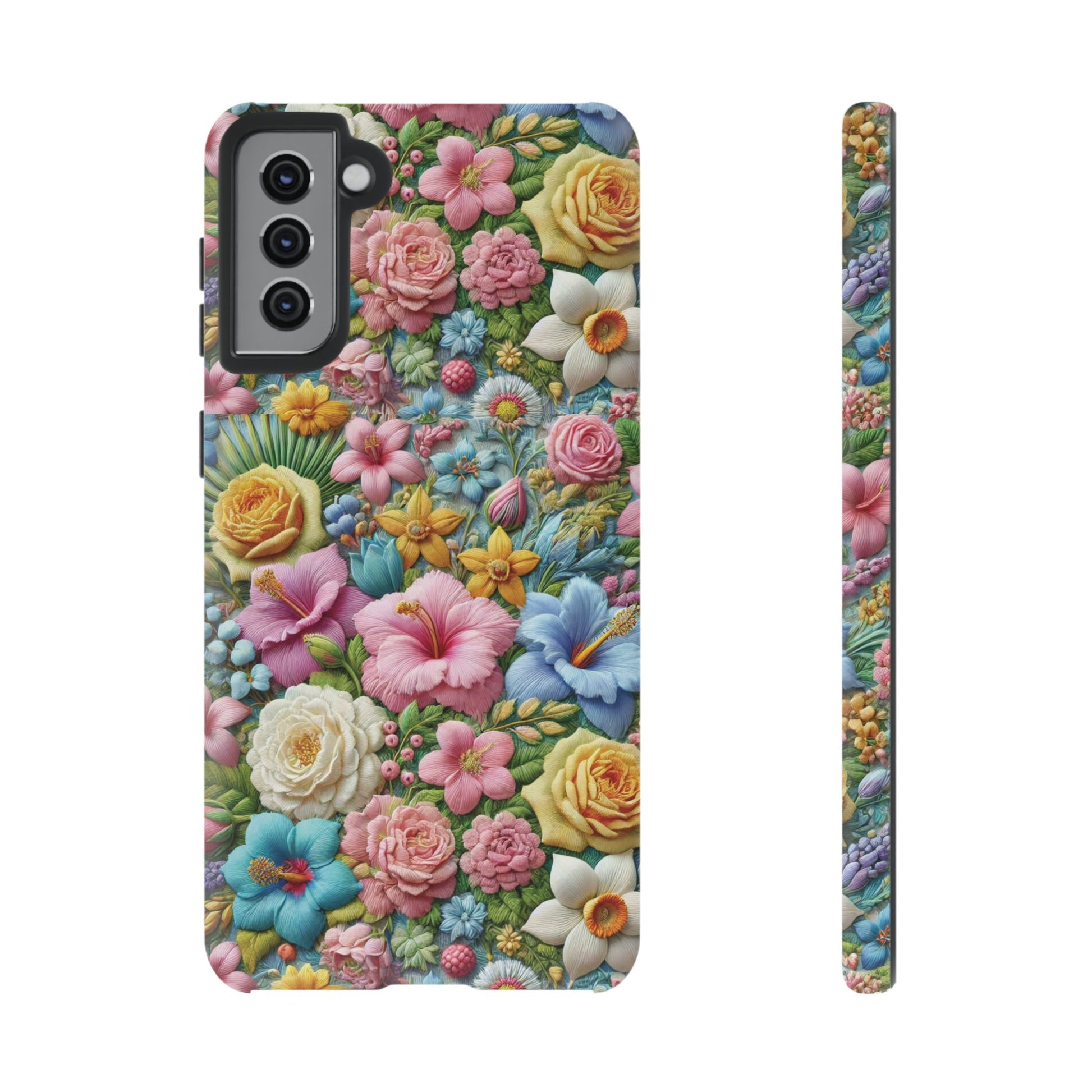 Elegant Pastel Flower Phone Case – Beautiful Floral Design, Durable Protection for Your Device, Stylish and Lightweight, Perfect Gift for Flower Lovers