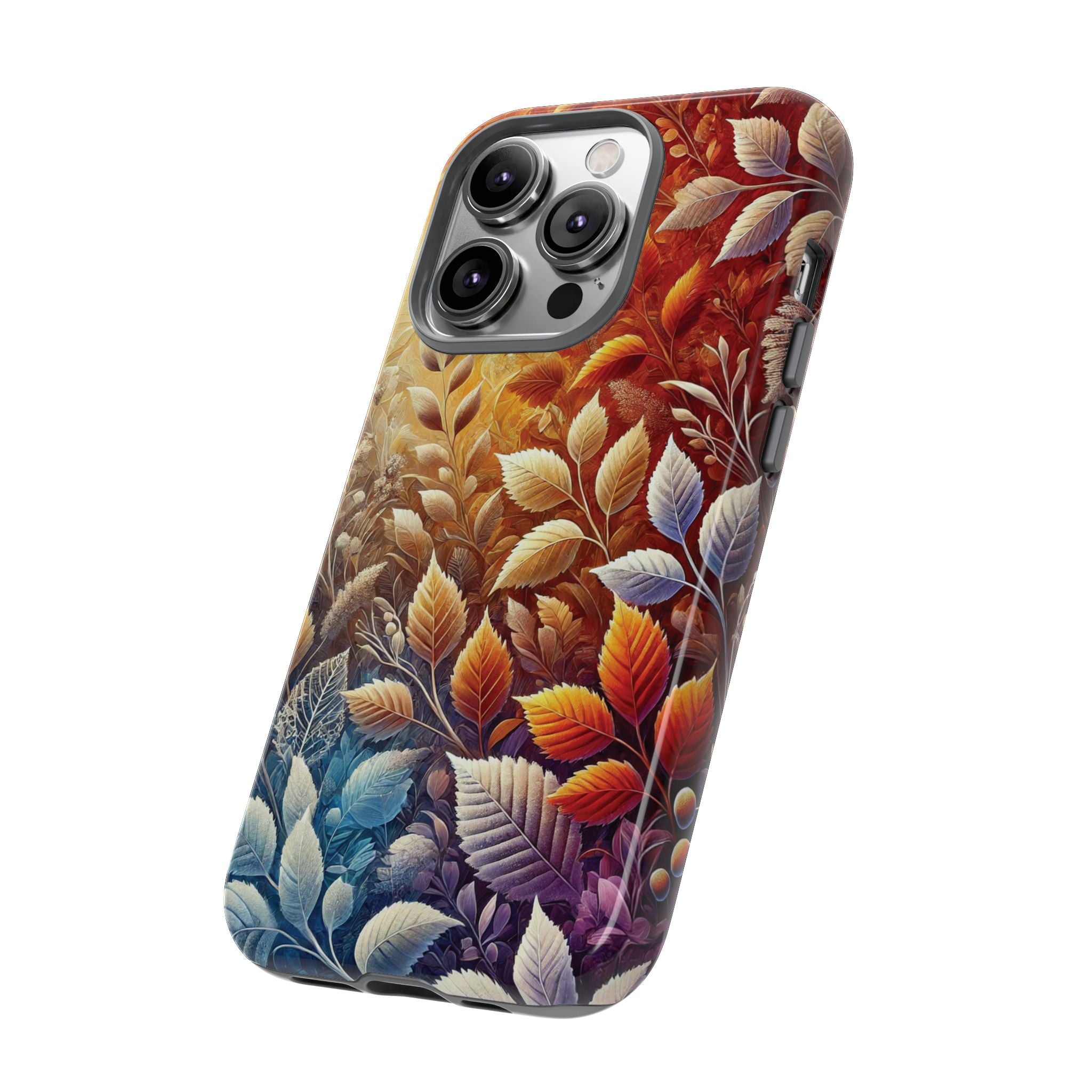Beautiful Colorful Leaves Phone Case Vibrant Autumn Design for iPhone & Samsung, Durable Protection with Eye Catching Style, Perfect for Nature Lovers & Seasonal Charm Gift for Her