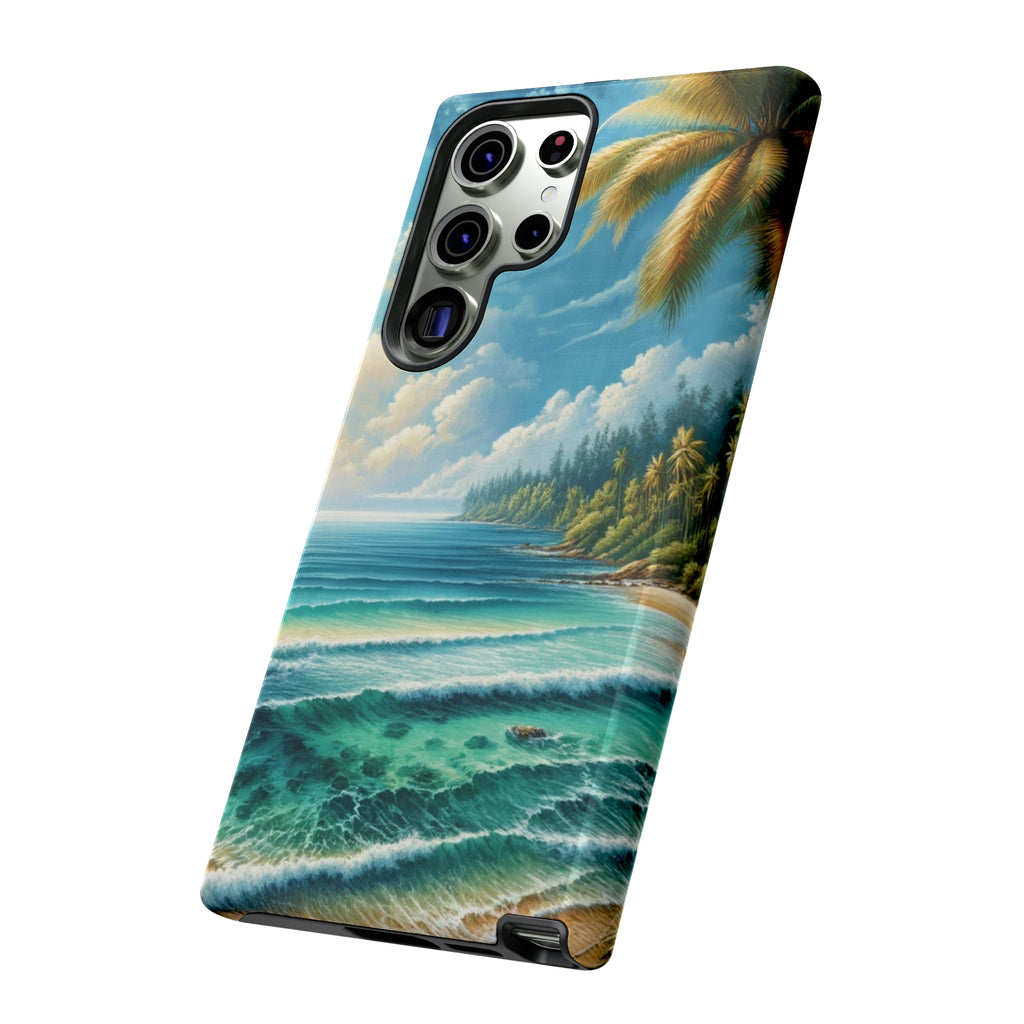 Coastal Serenity Ocean Beach View Protective Phone Case Gift for Her Phone 15, Samsung iPhone Samsung Gift for Her Case iPhone 15, Samsung iPhone Samsung Accessory Gift for Her.