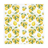 Elegant Lemon White Flower Tablecloth - Vibrant Citrus Blossom Design, 100% Polyester, Perfect for Dining, Parties, and Home DécorBirthdays all Events  and Occasions