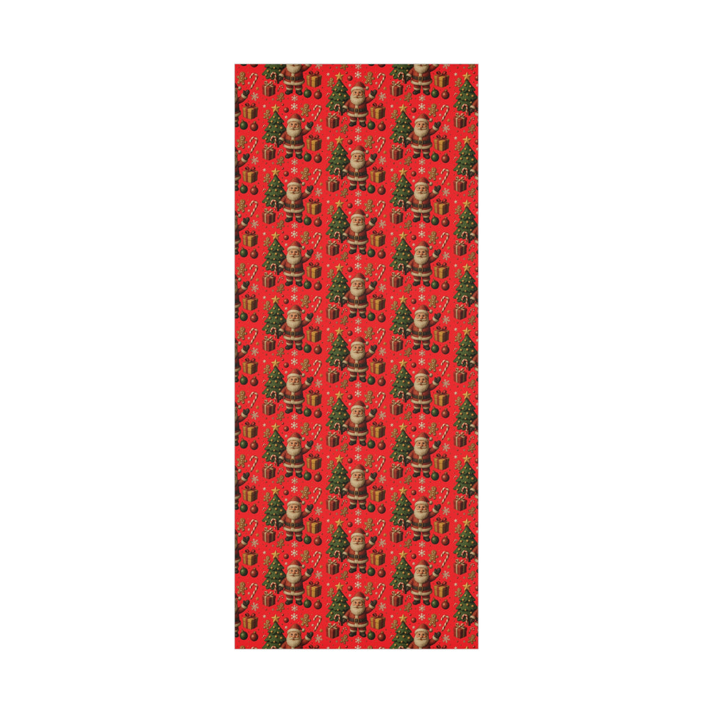 Red Christmas Wrapping Paper Premium Festive Gift Wrap Roll, Classic Holiday Design, Great for Presents, Durable, Vibrant, and Perfect for Seasonal Gifting