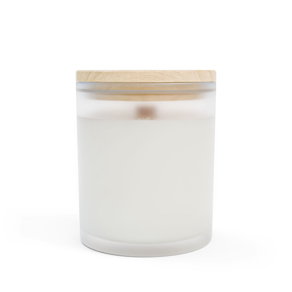 Inspirational Frosted Glass Candle — “Be the Woman Who Decides to GO FOR IT” (11 oz)