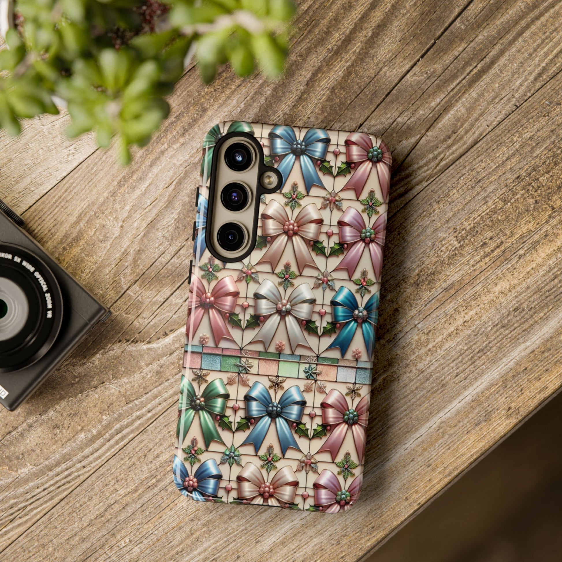 Coquette Bows Pastel Phone Case for iPhone 17 ,  15 14 13 12  21 23 Samsung, and Pixel | Stylish Protective Cover Gift for Her Perfect for Floral Lover