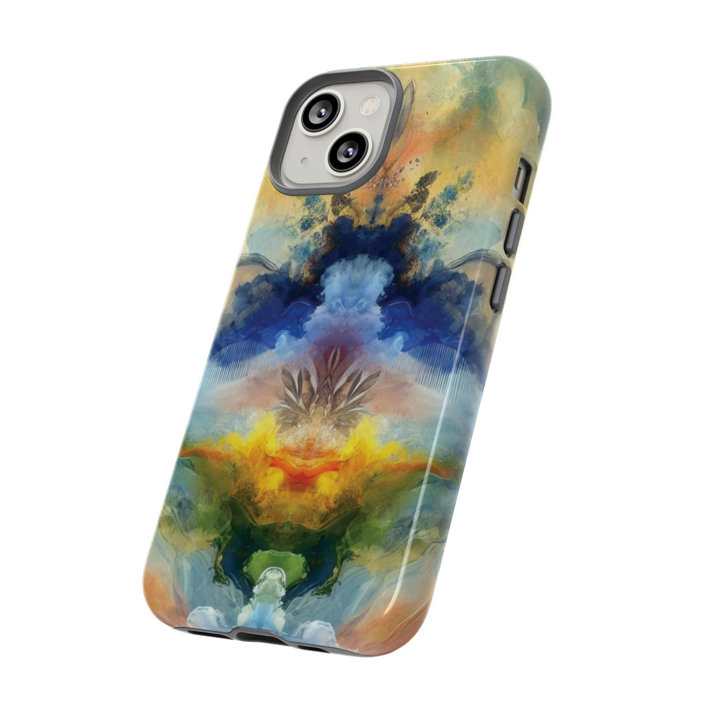 Coque de téléphone abstraite aquarelle moderne compatible avec iPhone, Samsung et plus – Protection élégante et durable avec un design artistique éclatant, cadeau parfait pour elle