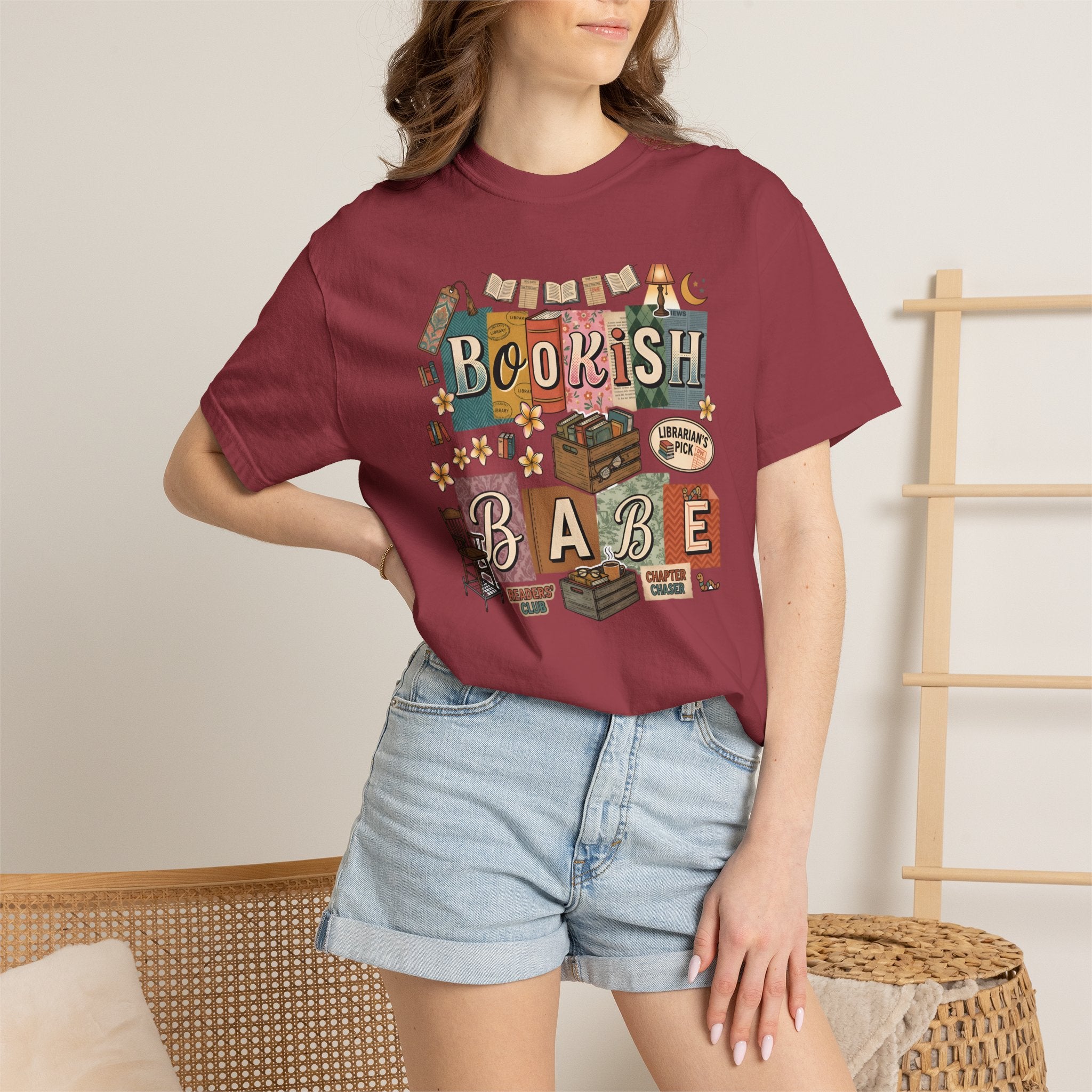 Bookish Babe Reader T-Shirt — Book Lover Tee for Teachers & Avid Readers
