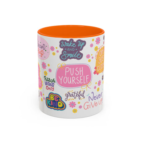Good Vibes Only Coffee Mug 11 & 15 oz Ceramic Inspirational Cup, Positive Affirmation Gift for Mom, Teacher & Coworker | Morning Motivation Mother's Day, or Cozy Spring Mornings