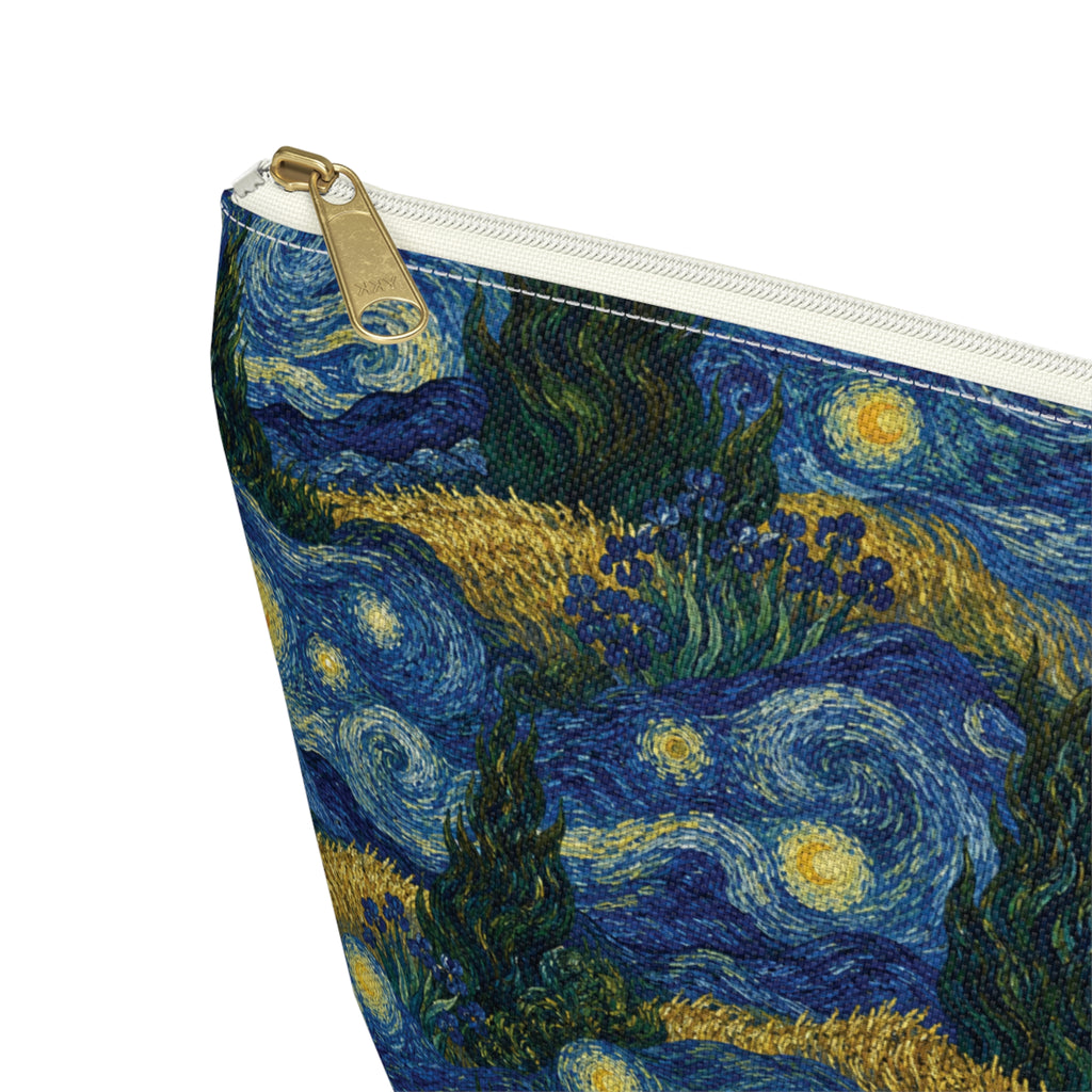 Van Gogh Illusion Art Lover Accessory Pouch — Elegant T‑Bottom Design