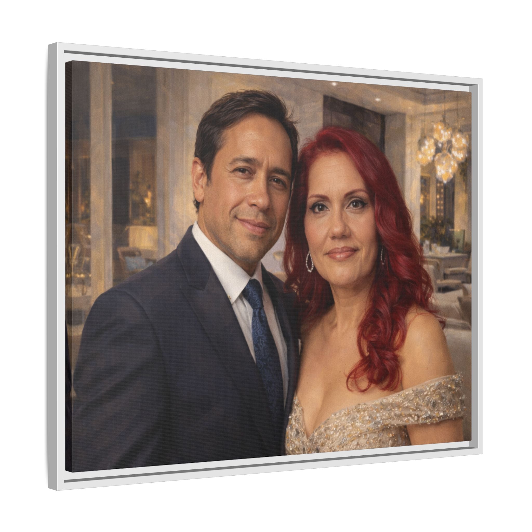 Custom Oil Painting Illusion Canvas – Luxury Portrait Art