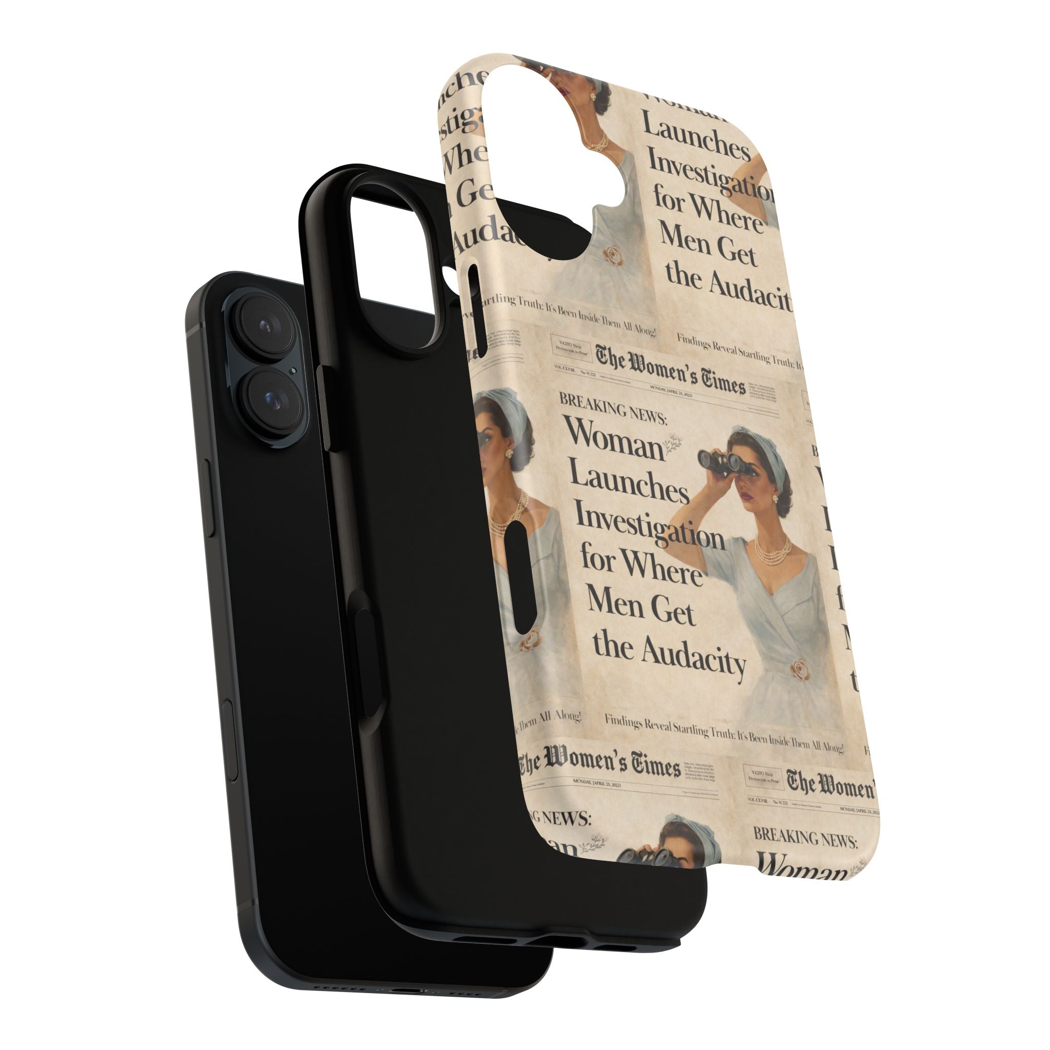 Funny Vintage Sarcastic Women Phone Case | Retro Sarcasm Text Design