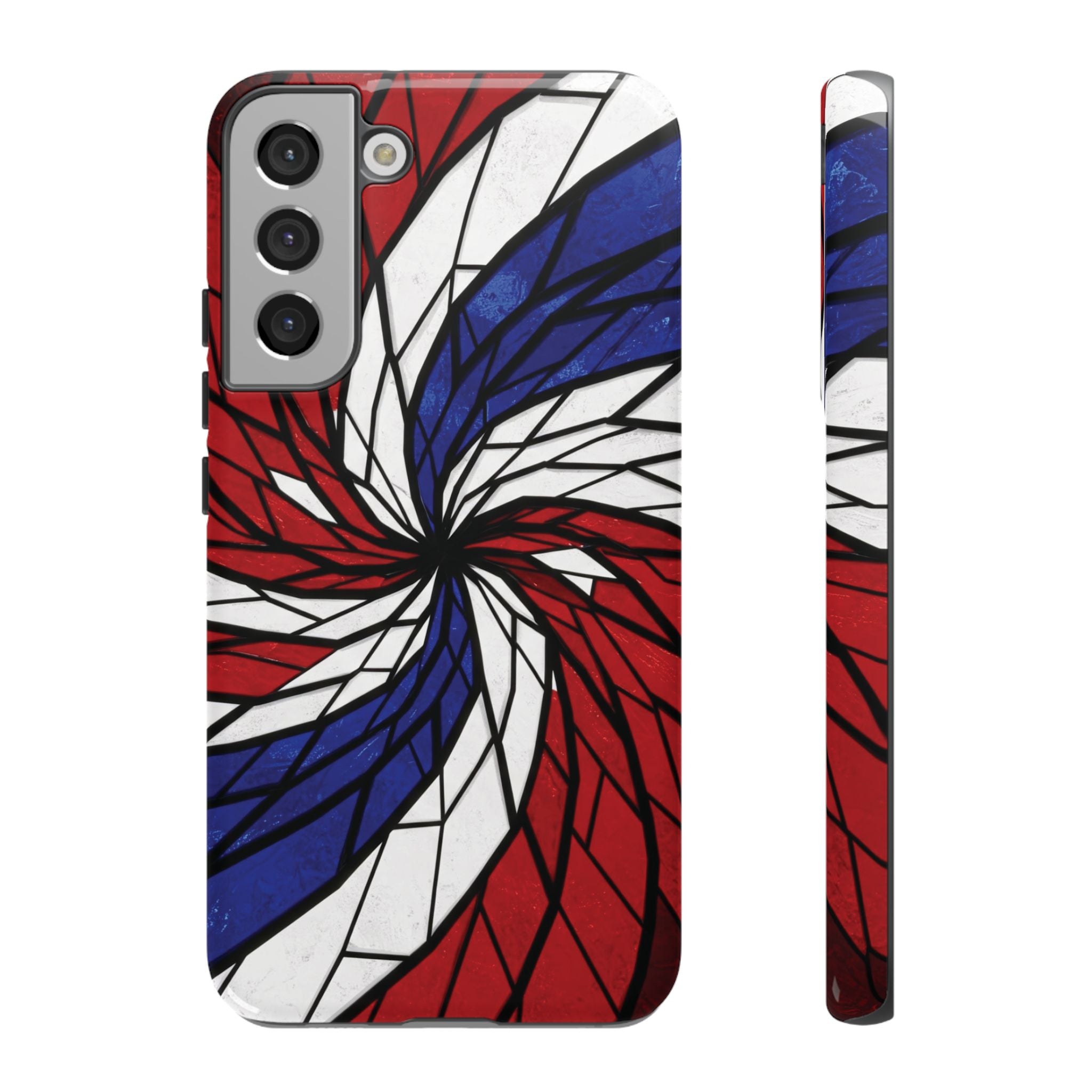 Patriotic Red White & Blue Phone Case – USA Flag Design, Independence Day Gift, Protective Cover for iPhone, Samsung, Pixel