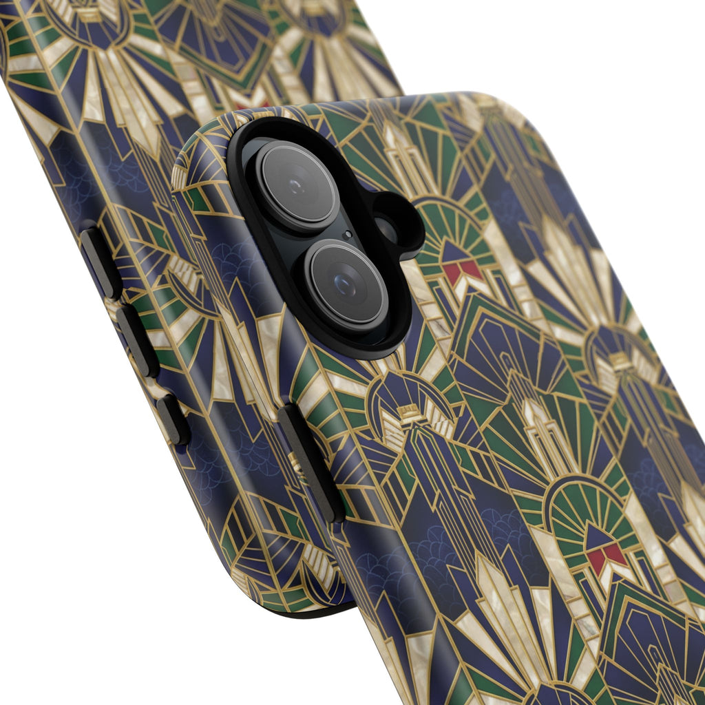 Navy & Gold Art Deco Phone Case — Imperial Art Deco Tough Case