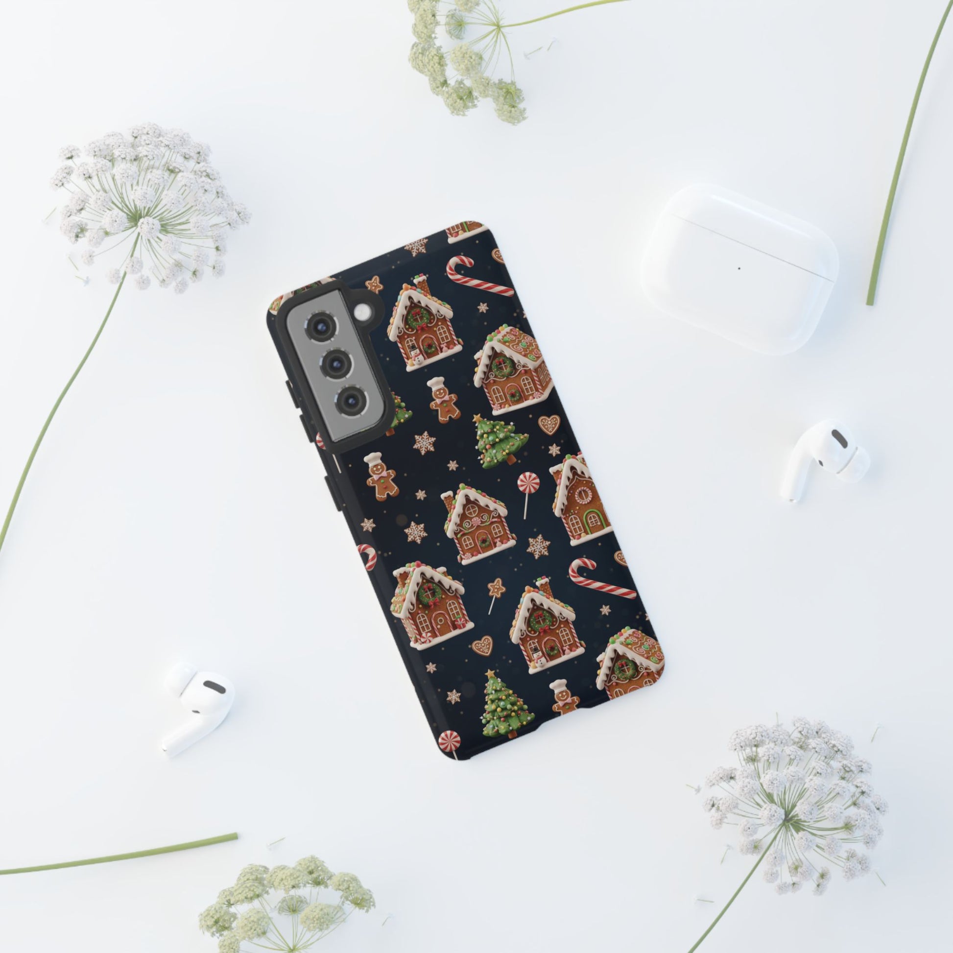 3D Gingerbread House Christmas Phone Case | Premium Holiday Gift Cover for iPhone 17, iPhone, and Samsung Galaxy Gift for Her or Him