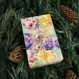 Pastel Floral Wrapping Paper | Vibrant Seasonal Blooms | Perfect for Birthdays, Special Occasions | Premium Quality Gifts Moms Weddings