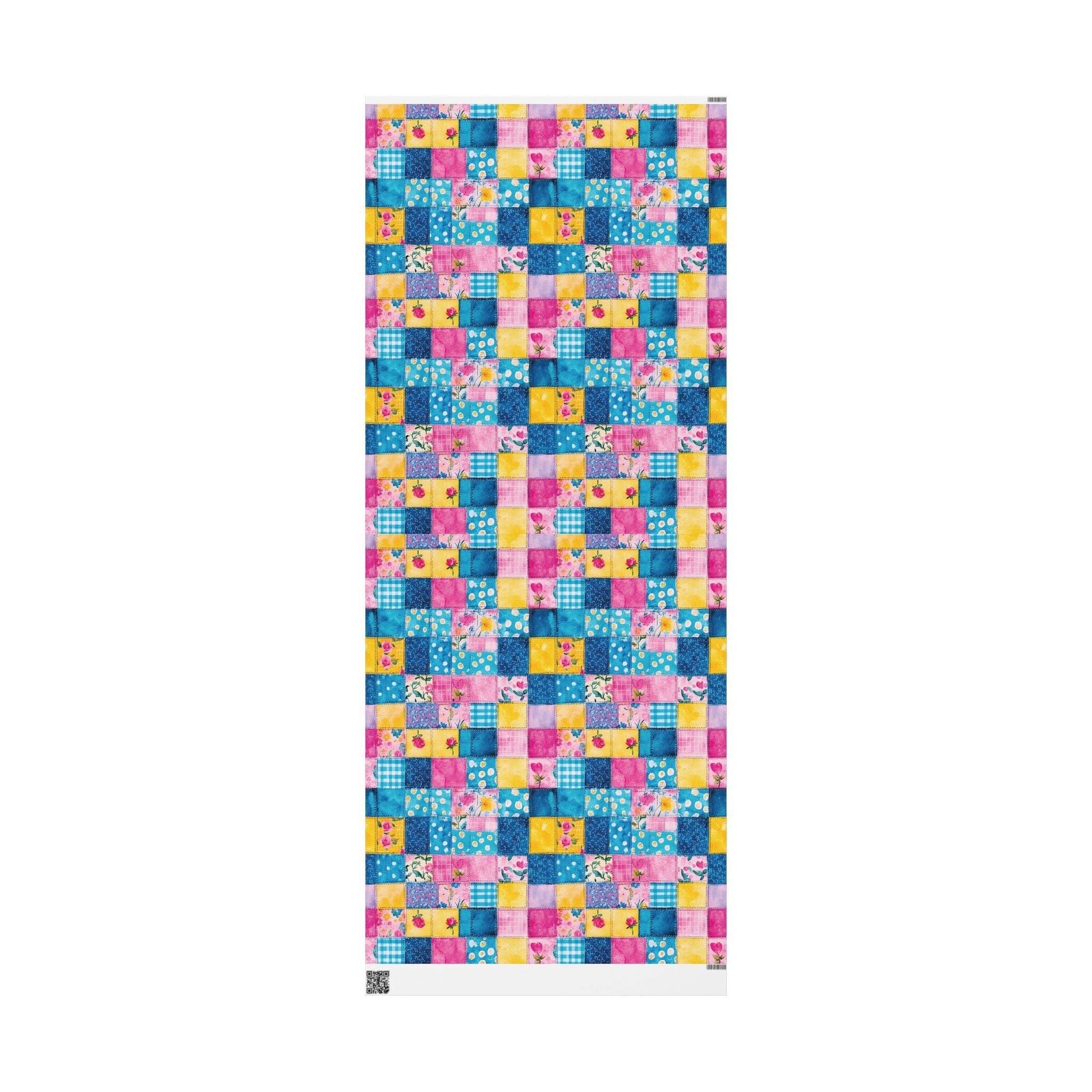 Pastel Patchwork Illusion Wrapping Paper — Soft Pastel Gift Wrap for Birthdays & Baby Showers