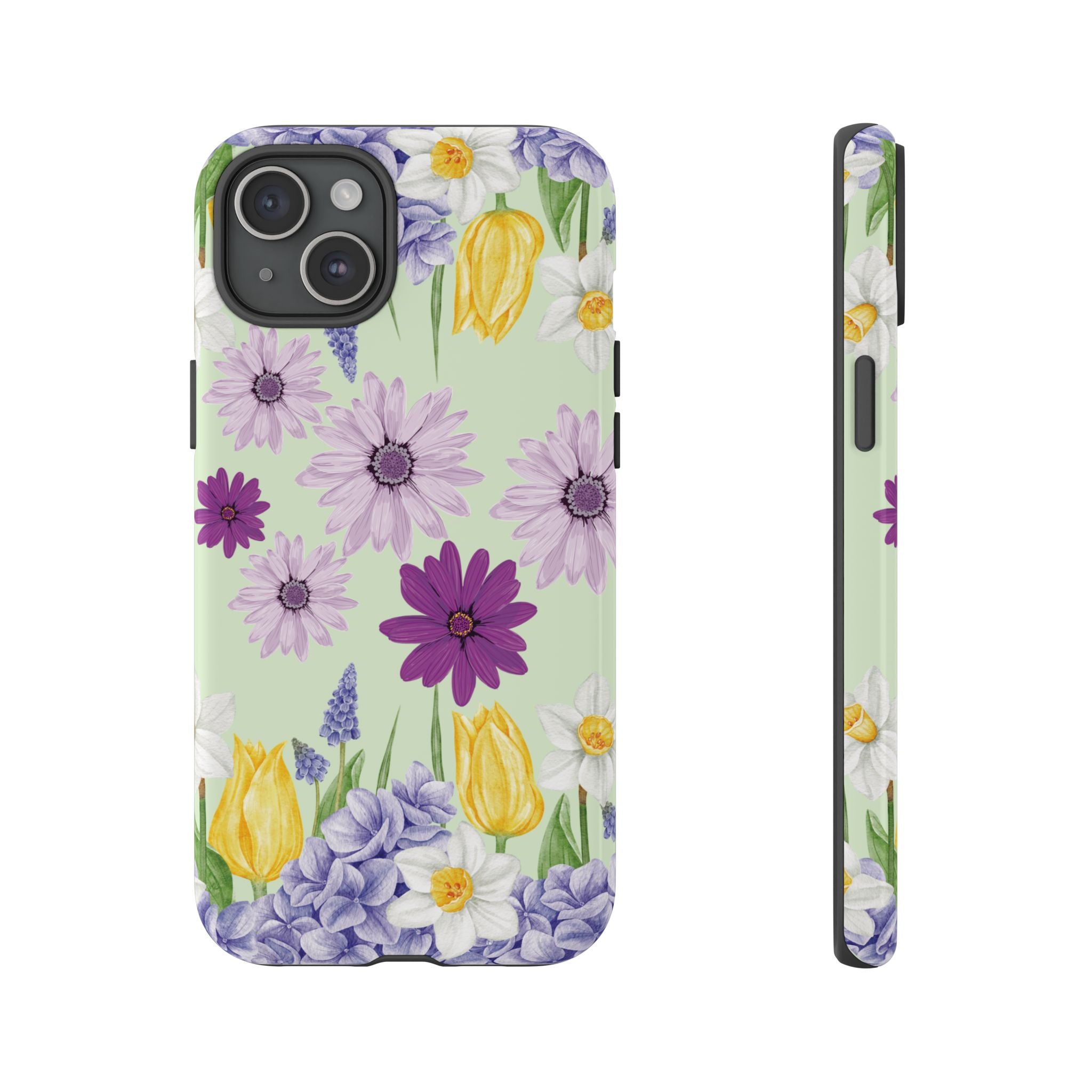 Lavender Yellow Flower Phone Case – Stylish Protective Cover for iPhone & Samsung, Botanical Design, Perfect Gift for Spring & Everyday Elegance