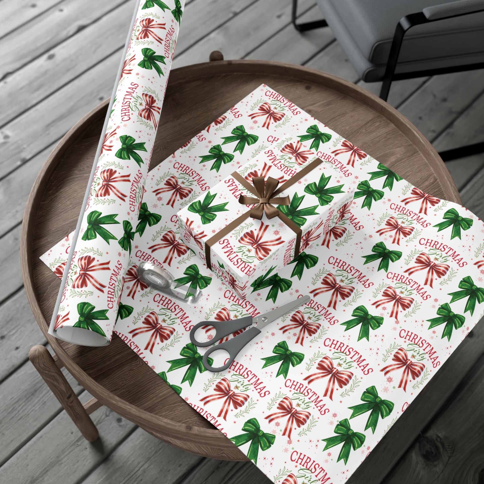 Girly Christmas Wrapping Paper | Cozy Holiday Gift Wrap | Perfect for Christmas Presents, Wedding Celebrations, and Winter Wonderland Themes Christmas - MRSBYVALLE