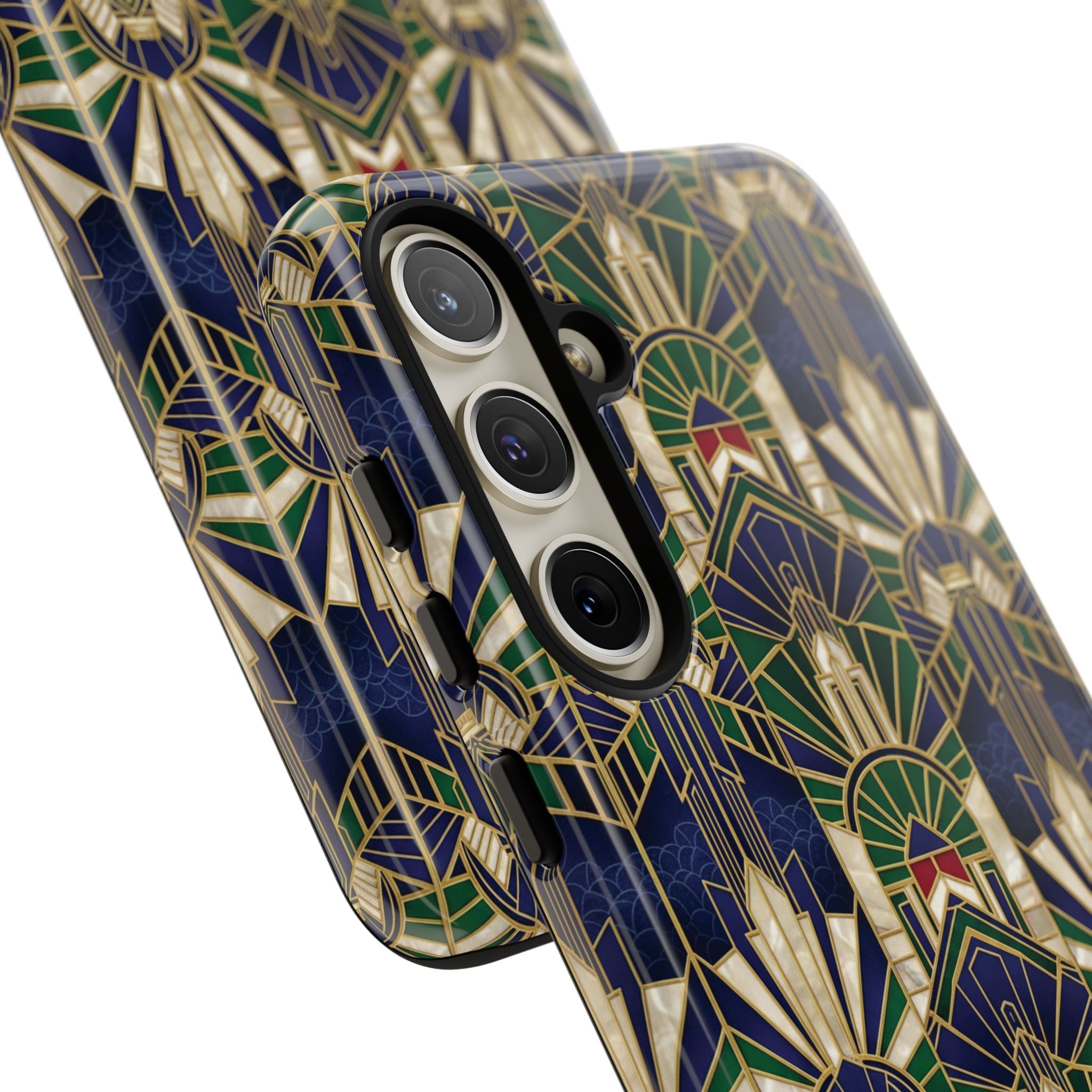 Navy & Gold Art Deco Phone Case — Imperial Art Deco Tough Case
