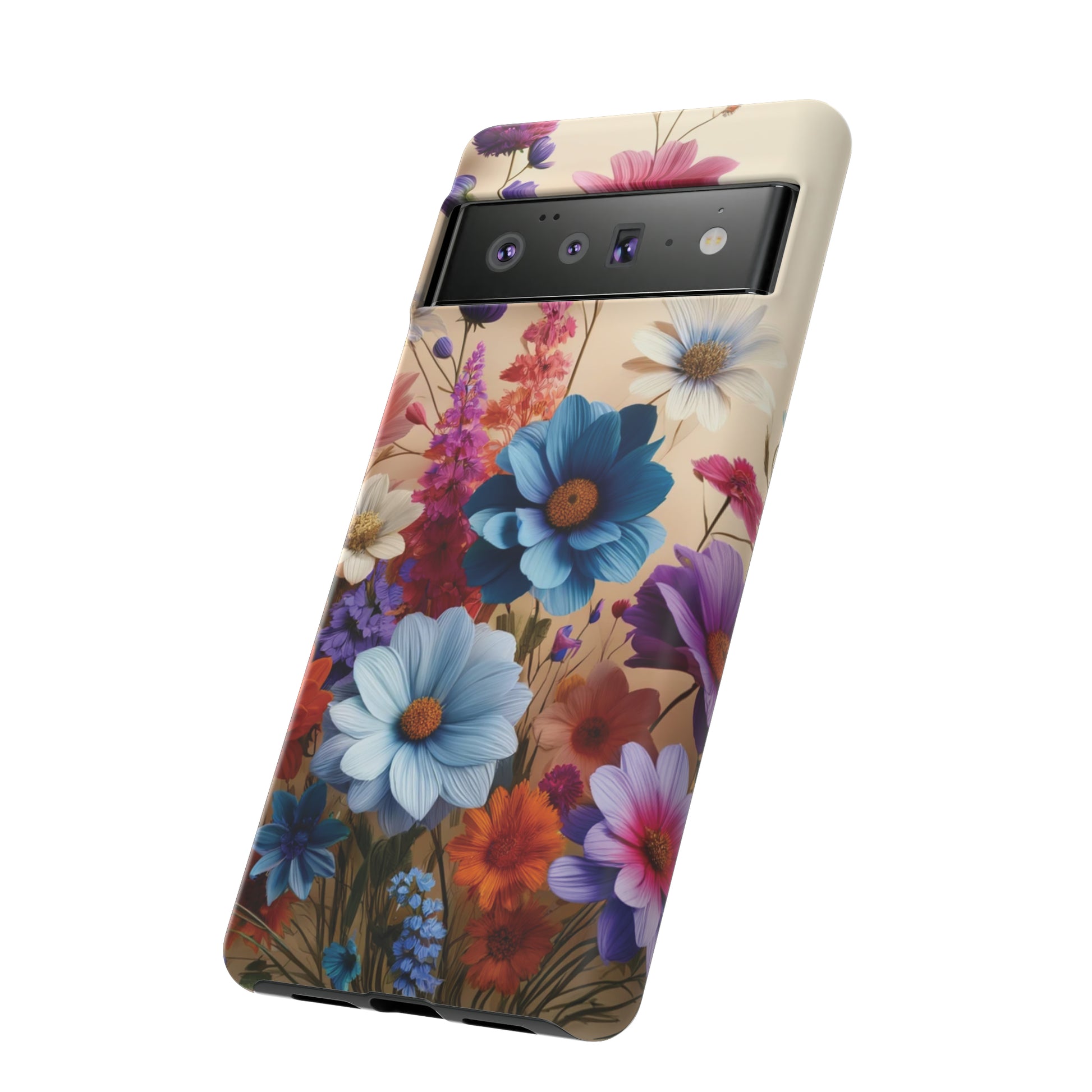 Best Phone Case Floral 3D Illusion Luxury Tough Case Floral Elegant Durable Stylish for Modern Devices iPhone 15, Samsung iPhone Samsung Accessory Gift for Her.