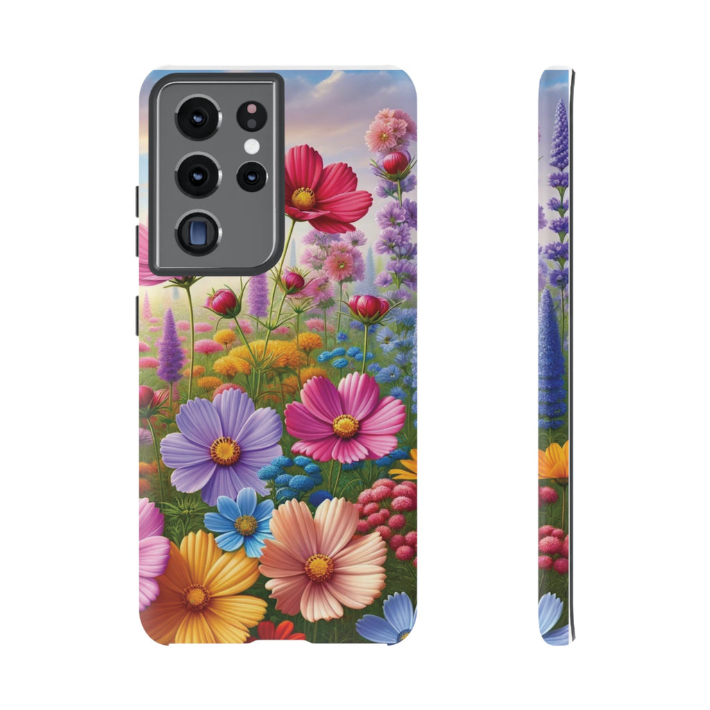 Bright Floral Phone Case Durable for iPhone Samsung Gift iPhone 15, 14, 13 Samsung Pixel Gift for Mom Accessory Gift for Her