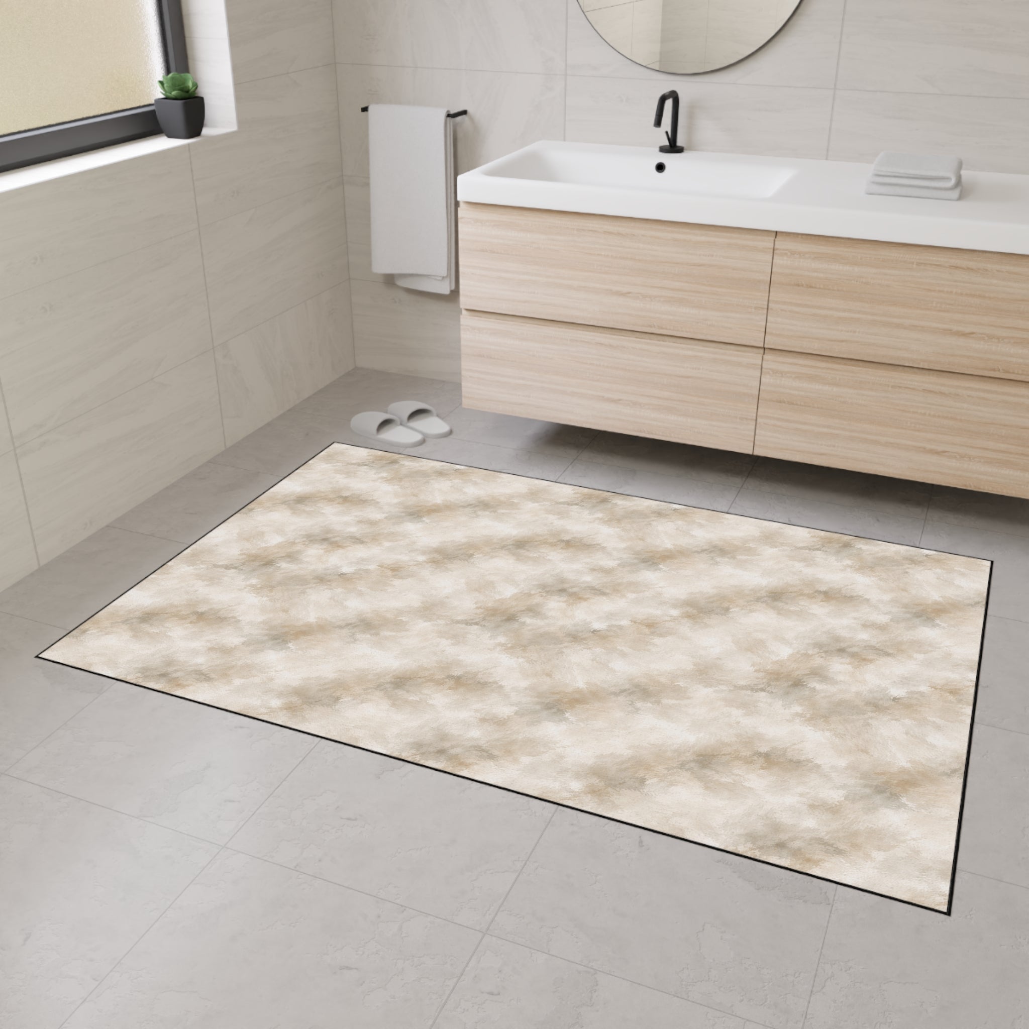 Textured Canvas Utility Floor Mat — Atelier Collection