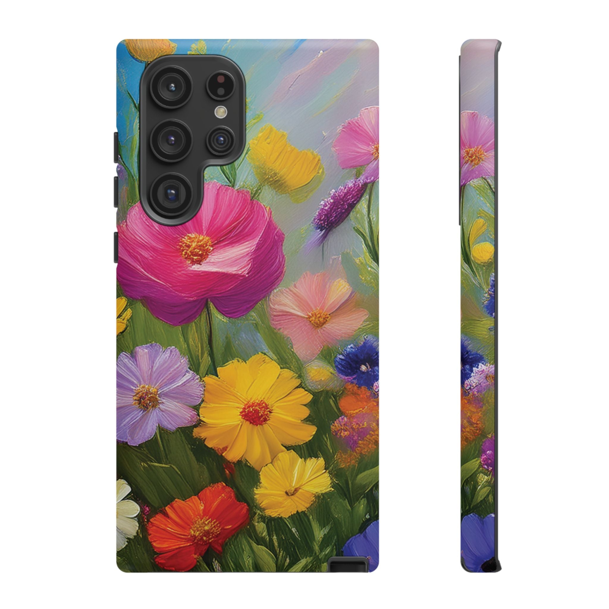 Vibrant Wildflower Painting Phone Case Hand-Painted Floral Art Design | Bright Nature-Inspired Cover | Perfect Gift for Flower Lovers iPhone & Galaxy