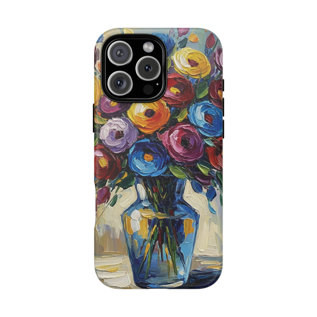 Floral Luxury Oil Painting Illusion Tough Case — Floral Art Phone Case for Art Lovers