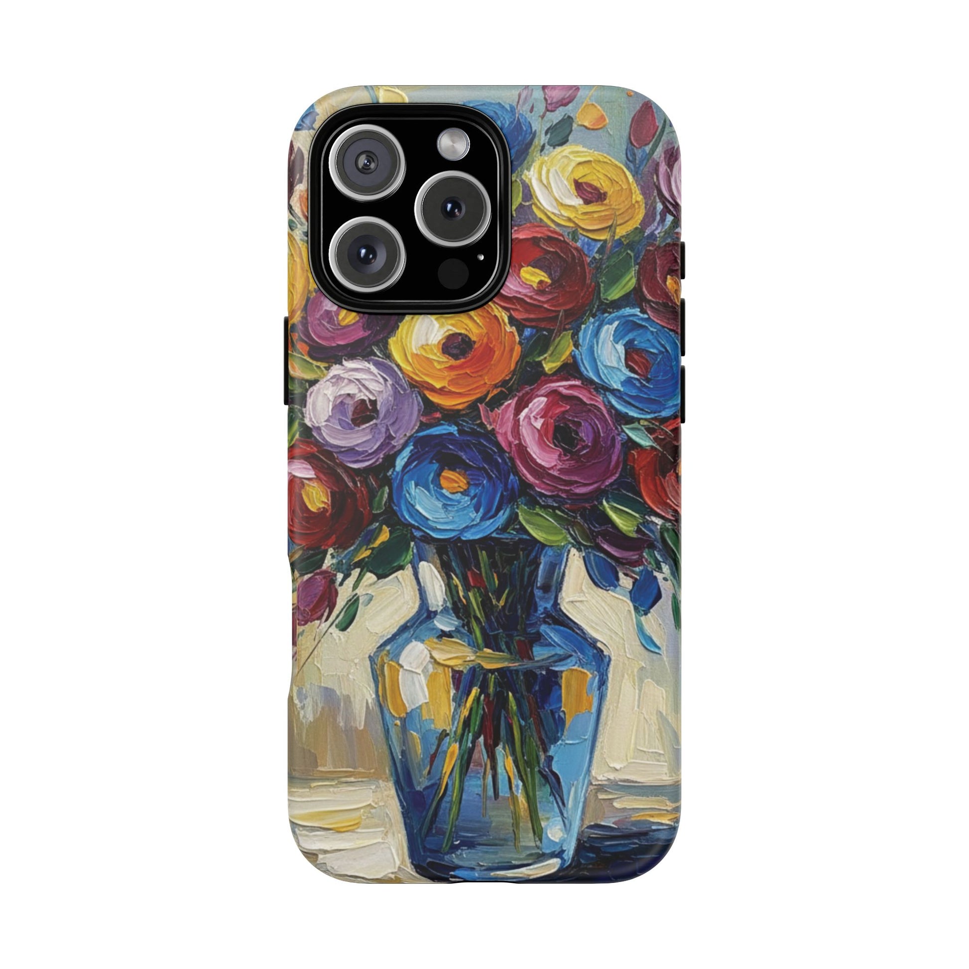 Floral Luxury Oil Painting Illusion Tough Case — Floral Art Phone Case for Art Lovers