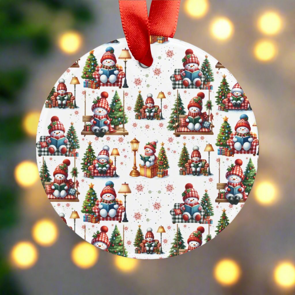 Snowman Christmas Ornament - Elegant Holiday Decor, Perfect Gift, Adds Timeless Charm and Sophistication to Your Christmas Tree Gift - MRSBYVALLE