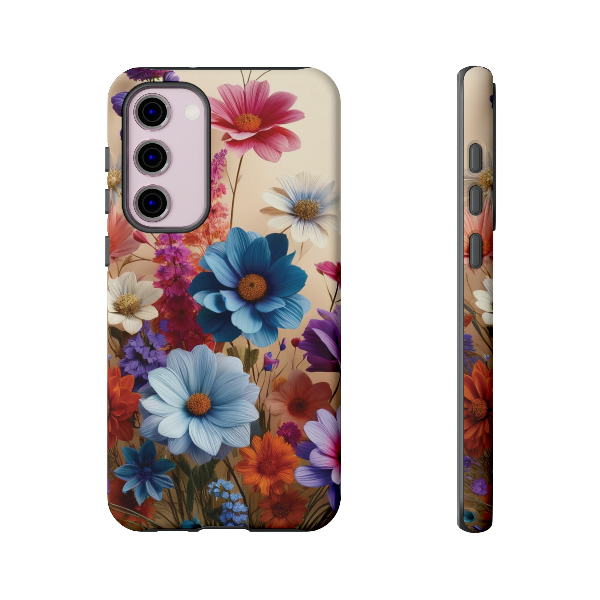 Best Phone Case Floral 3D Illusion Luxury Tough Case Floral Elegant Durable Stylish for Modern Devices iPhone 15, Samsung iPhone Samsung Accessory Gift for Her.