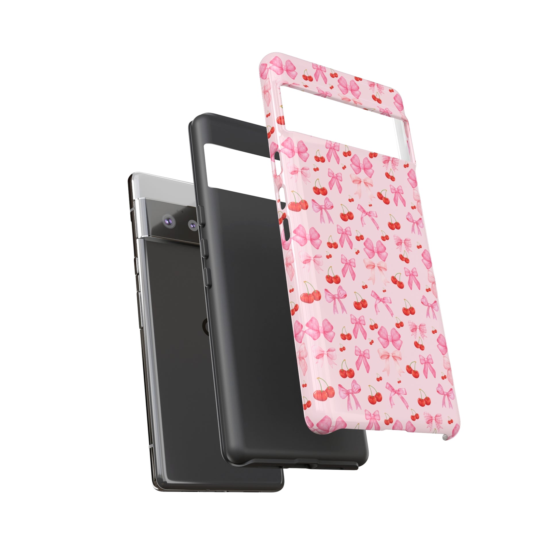 Coquette phone case Cherry Coquette Ribbon Bow iPhone Case Fruity, Girly Gift for Her Phone 15, Samsung iPhone Samsung Gift for Her Case iPhone 15, Samsung iPhone Samsung Accessory Gift for Her.