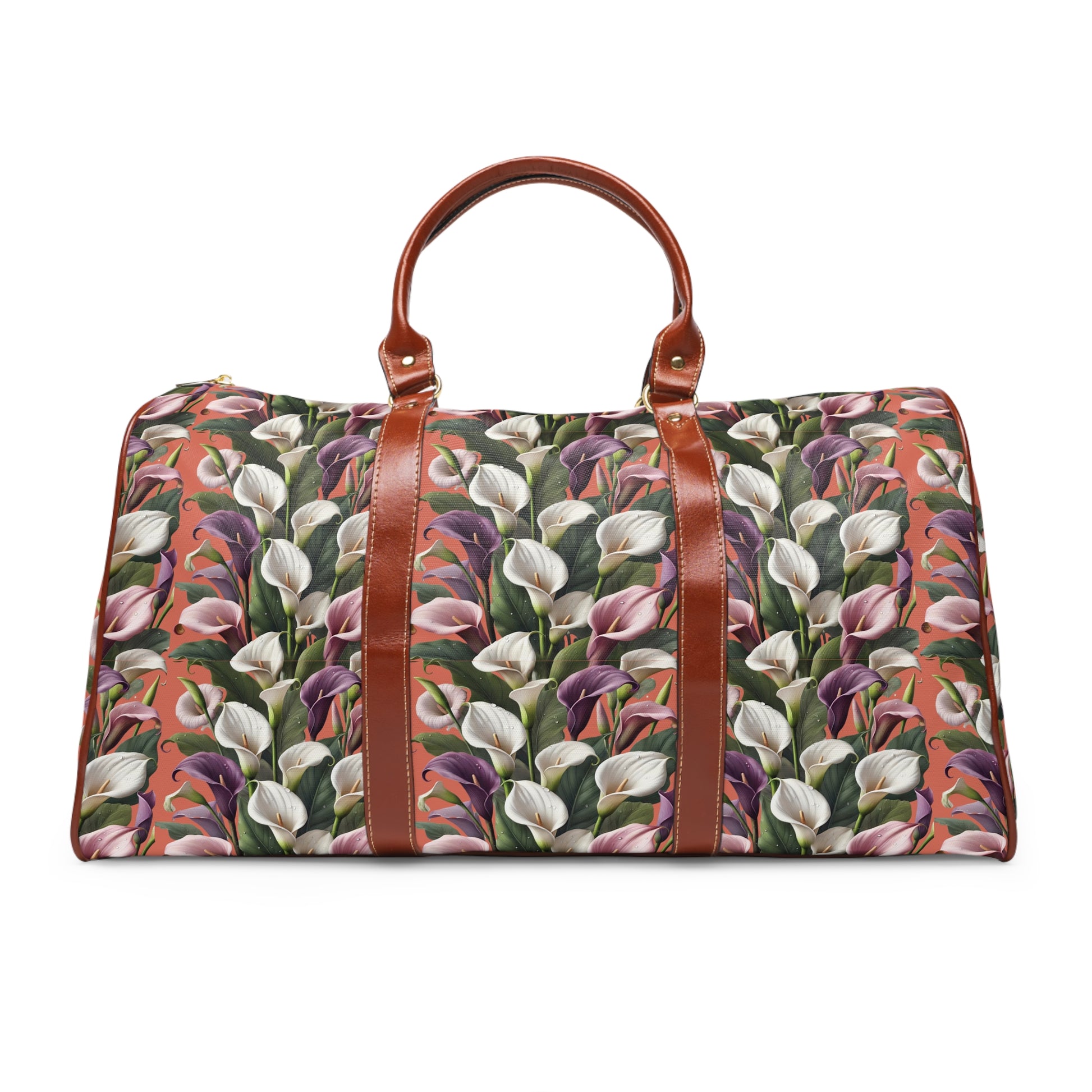Elegant Calla Lily Travel Bag – Stylish Floral Design, Spacious & Durable for Weekend Getaways, Gym, or Daily Use | Perfect Christmas Gift for Nature Lovers - MRSBYVALLE