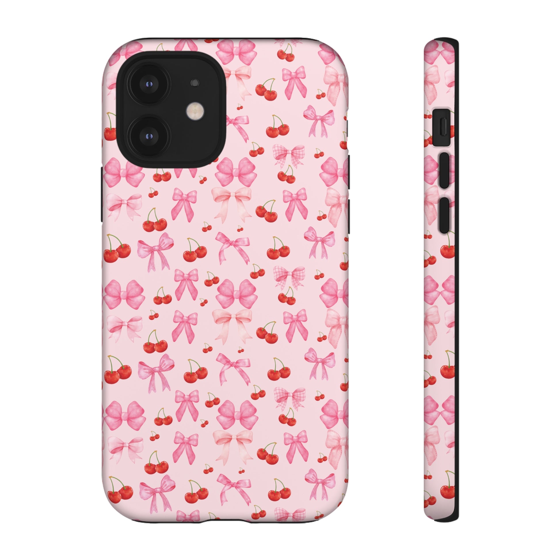 Coquette phone case Cherry Coquette Ribbon Bow iPhone Case Fruity, Girly Gift for Her Phone 15, Samsung iPhone Samsung Gift for Her Case iPhone 15, Samsung iPhone Samsung Accessory Gift for Her.