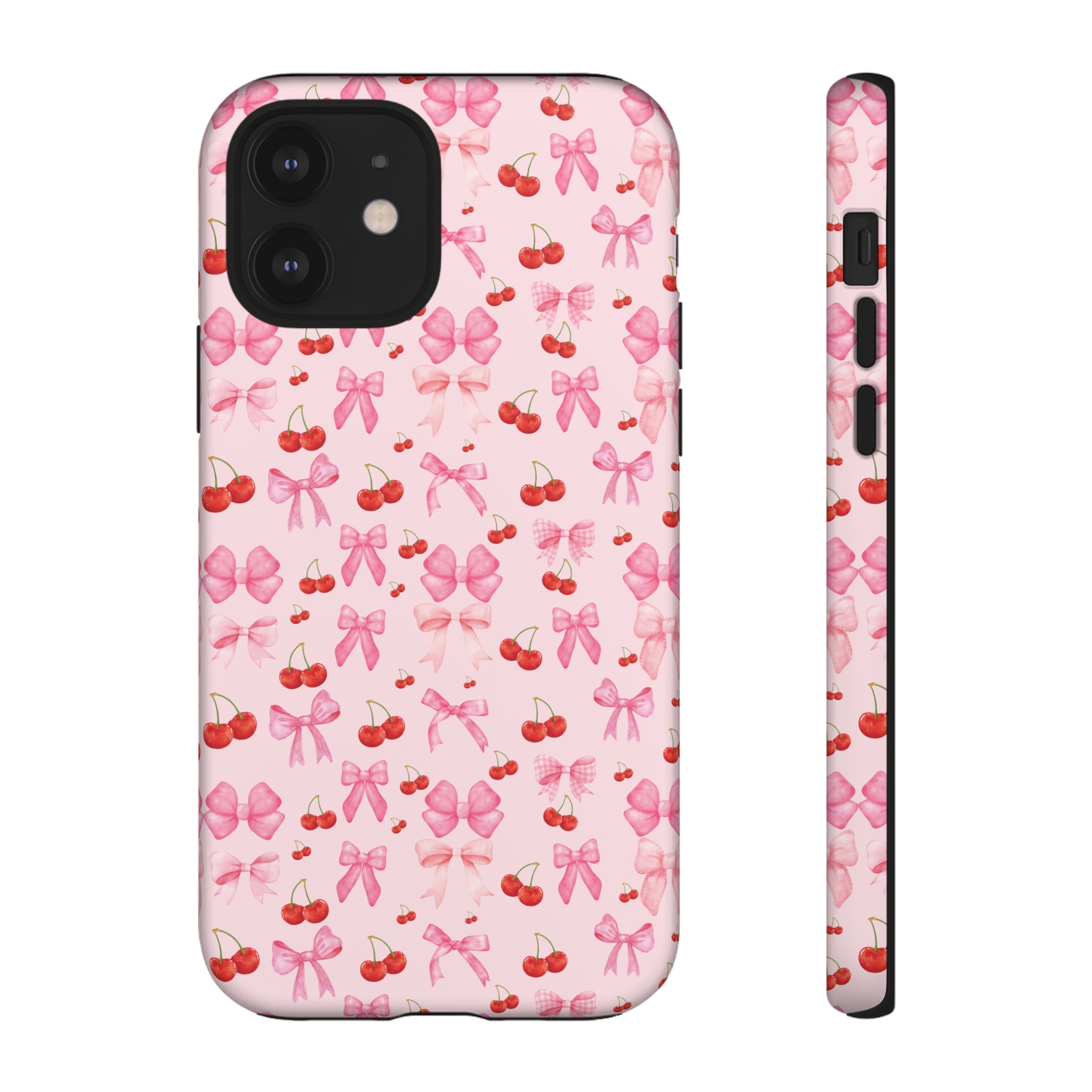 Coquette phone case Cherry Coquette Ribbon Bow iPhone Case Fruity, Girly Gift for Her Phone 15, Samsung iPhone Samsung Gift for Her Case iPhone 15, Samsung iPhone Samsung Accessory Gift for Her.