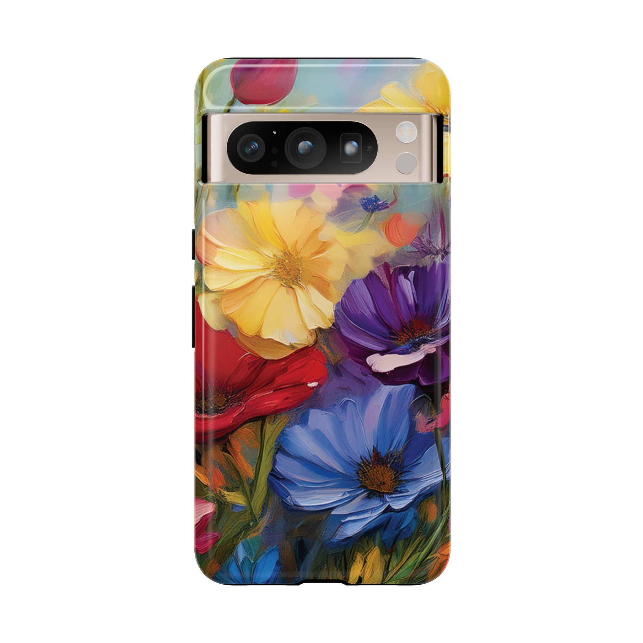 Bold Wildflower Phone Case Bright Hand-Painted Floral Art Vibrant Botanical Design for iPhone & Samsung | Trendy Nature Lover Gift Phone  Galaxy