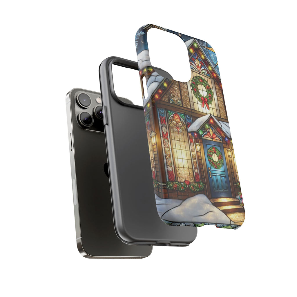 Phone Case - Stain Glass Christmas Unique Holiday Protection Gift for Her