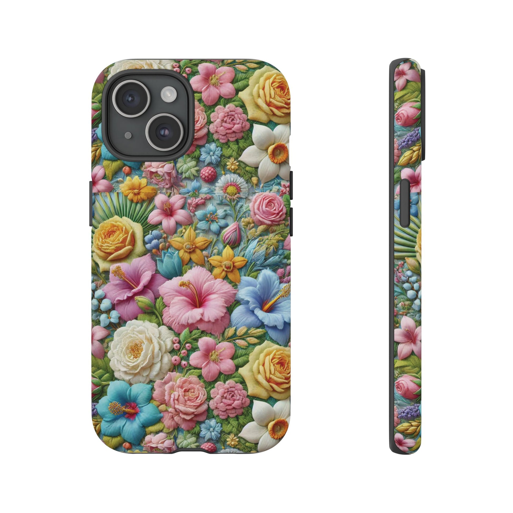 Elegant Pastel Flower Phone Case – Beautiful Floral Design, Durable Protection for Your Device, Stylish and Lightweight, Perfect Gift for Flower Lovers