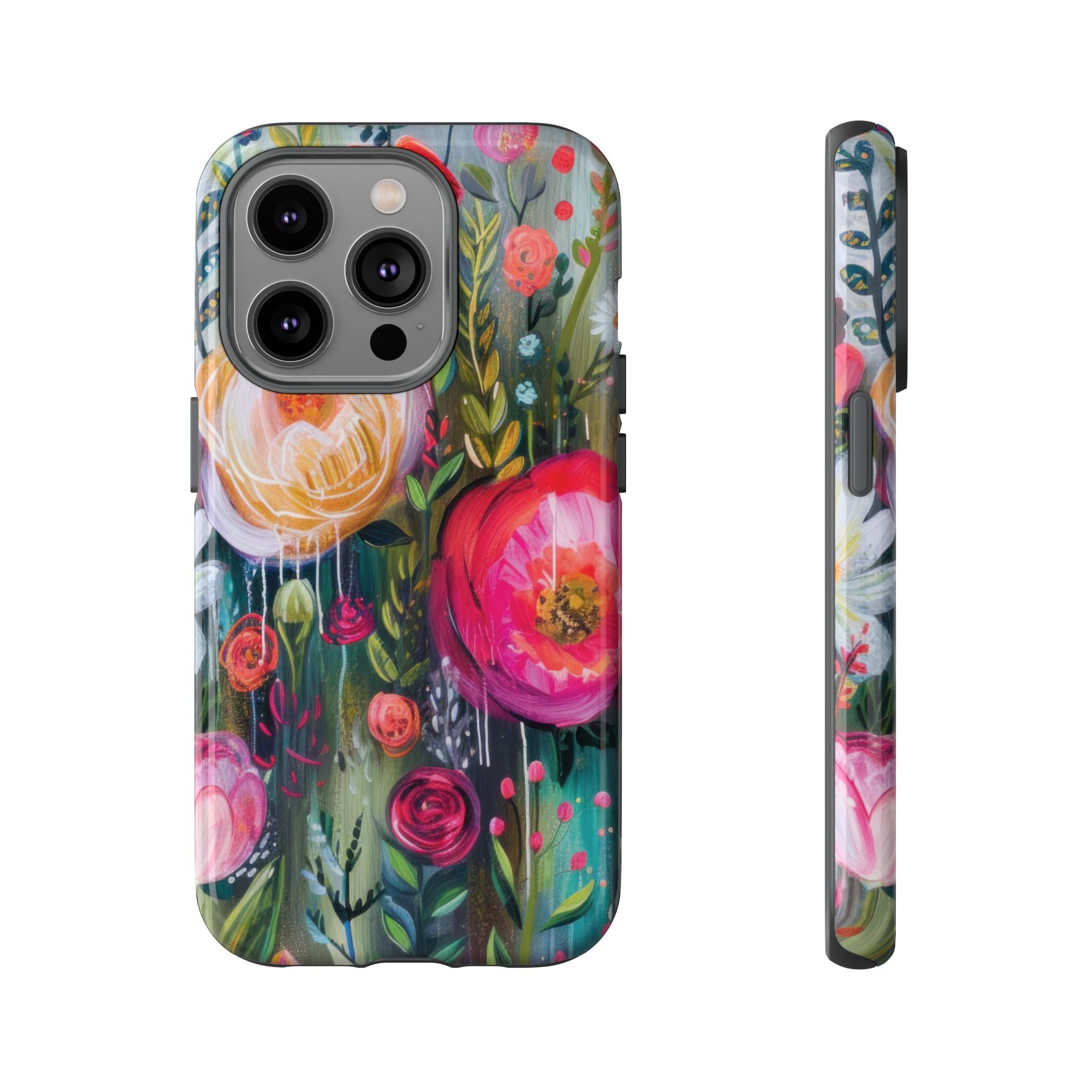 Watercolor Boho Floral Phone Case for iPhone 17 case Samsung, and Pixel | Stylish Protective Cover Gift for Her Perfect for Floral Lover