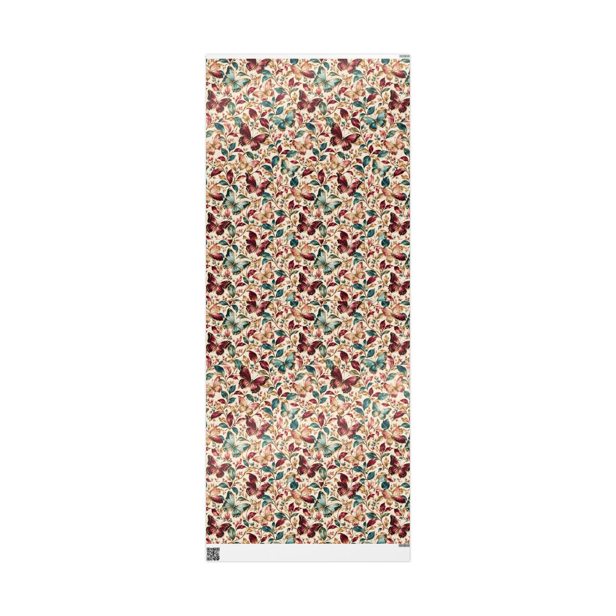 Vintage Butterfly Floral Wrapping Paper