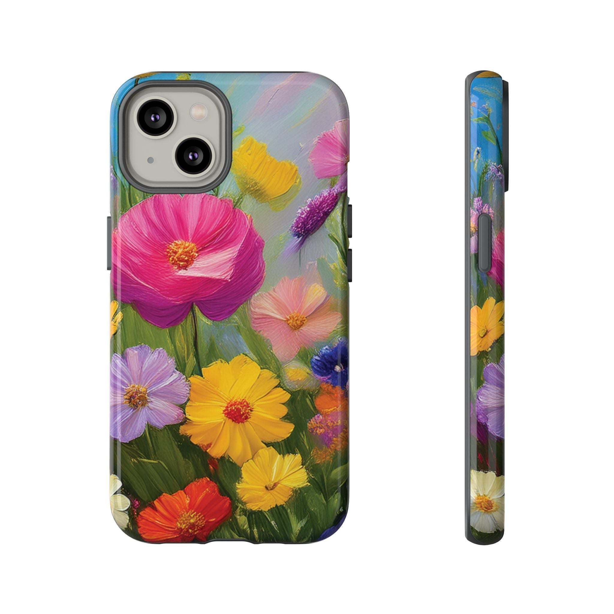 Vibrant Wildflower Painting Phone Case Hand-Painted Floral Art Design | Bright Nature-Inspired Cover | Perfect Gift for Flower Lovers iPhone & Galaxy