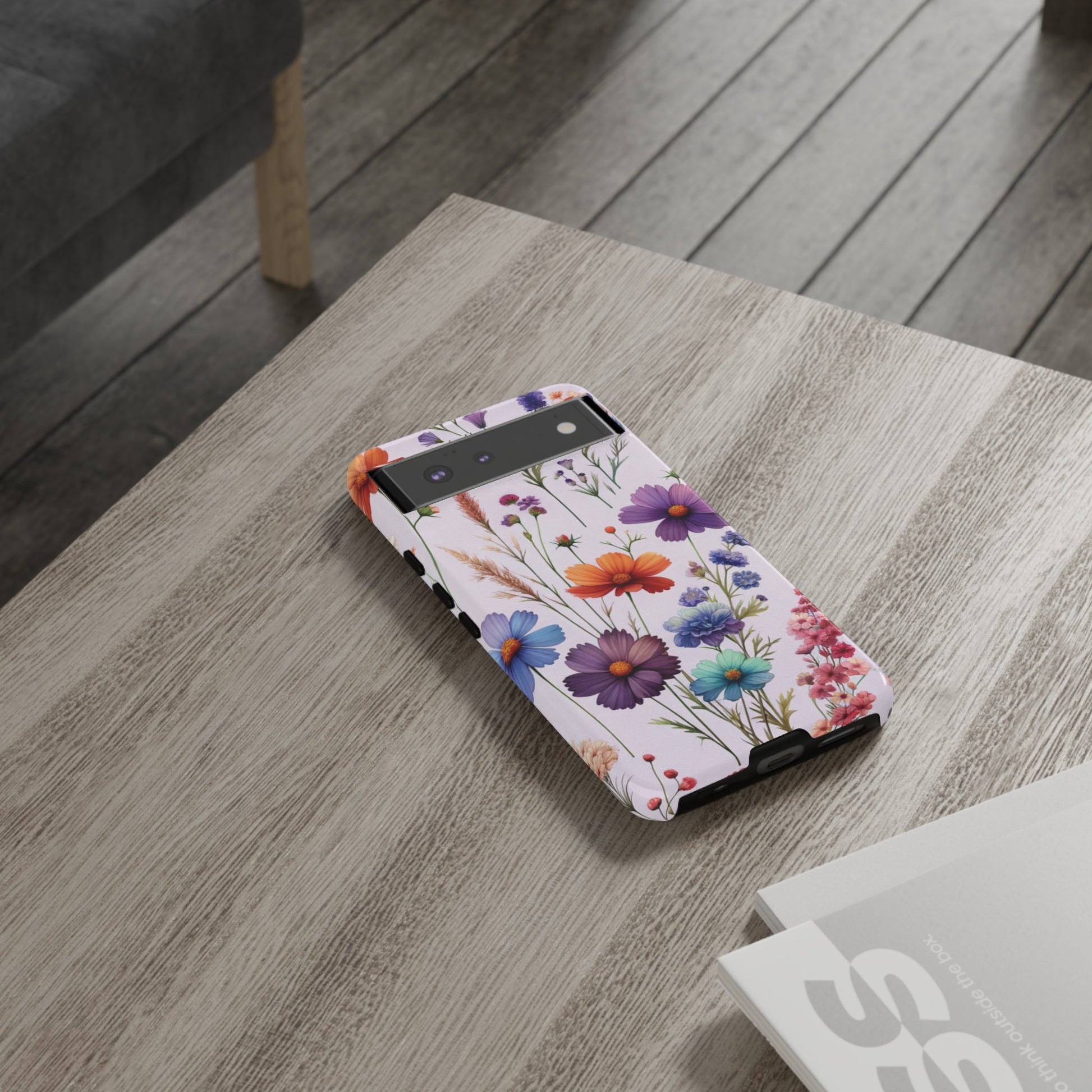 Lavender Wildflowers Protective Phone Case Gift for Her Phone 15, Samsung iPhone Samsung Gift for Her Case iPhone 15, Samsung iPhone Samsung Accessory Gift for Her.