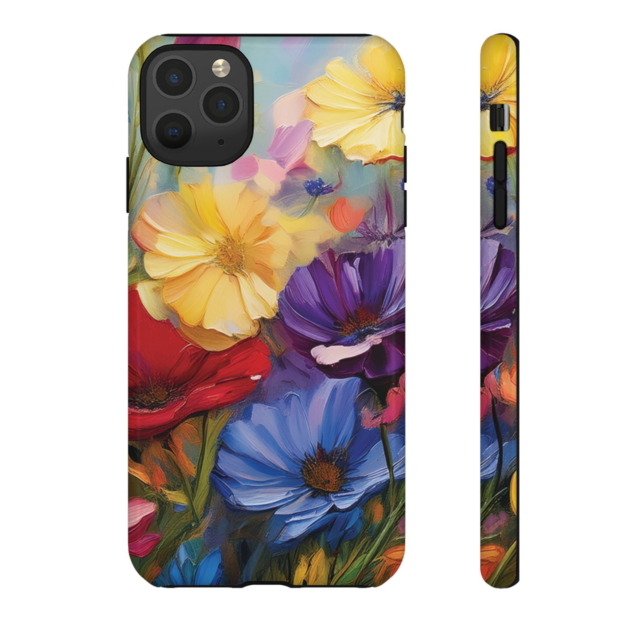 Bold Wildflower Phone Case Bright Hand-Painted Floral Art Vibrant Botanical Design for iPhone & Samsung | Trendy Nature Lover Gift Phone  Galaxy