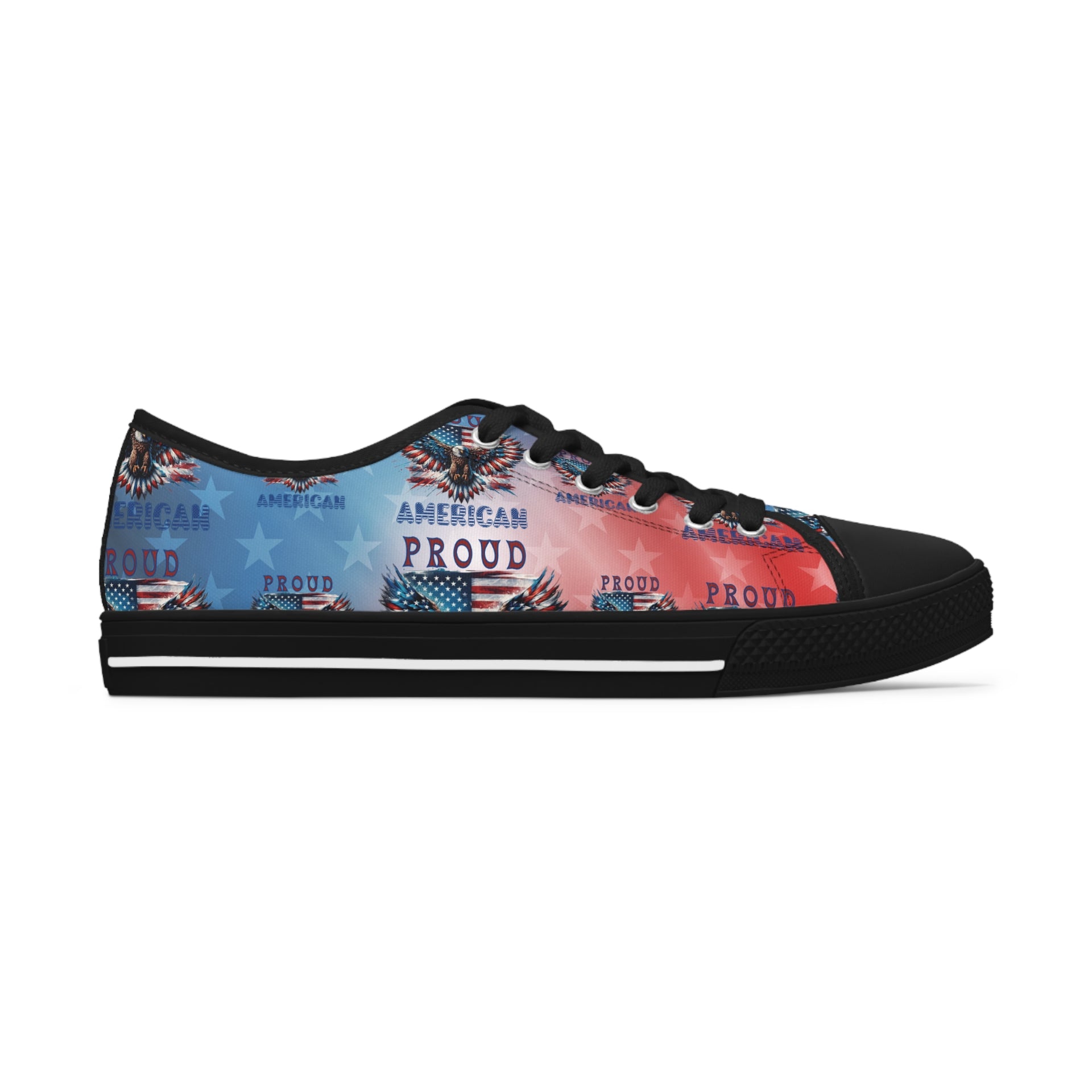 Patriotic American Flag and Eagle Sneakers Step Out in Style with Stun ...