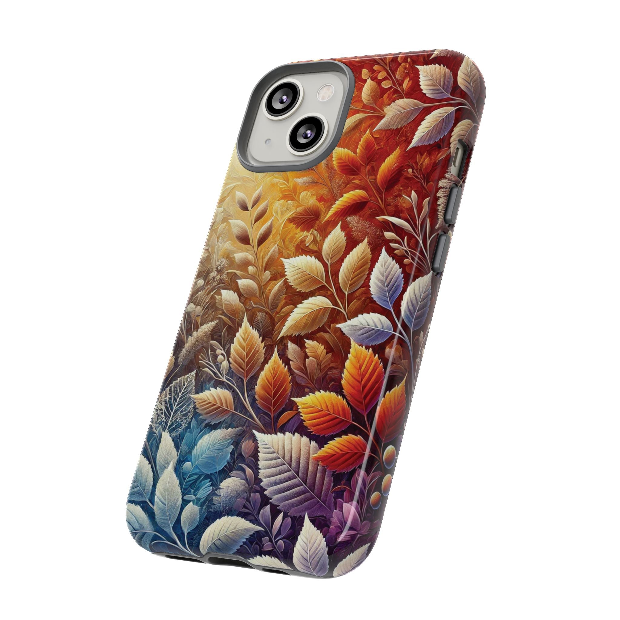 Beautiful Colorful Leaves Phone Case Vibrant Autumn Design for iPhone & Samsung, Durable Protection with Eye Catching Style, Perfect for Nature Lovers & Seasonal Charm Gift for Her