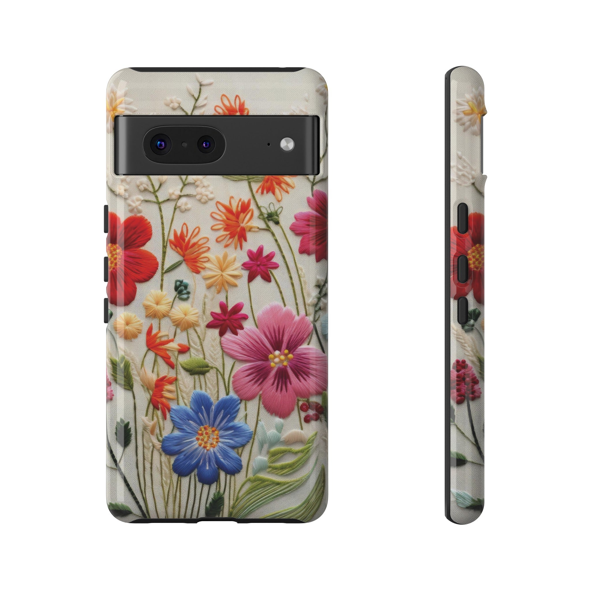 3D Floral Phone Case Elegant Faux Flower Durable for iPhone Samsung Smartphone iPhone 15, 14, 13 Samsung Gift for Mom