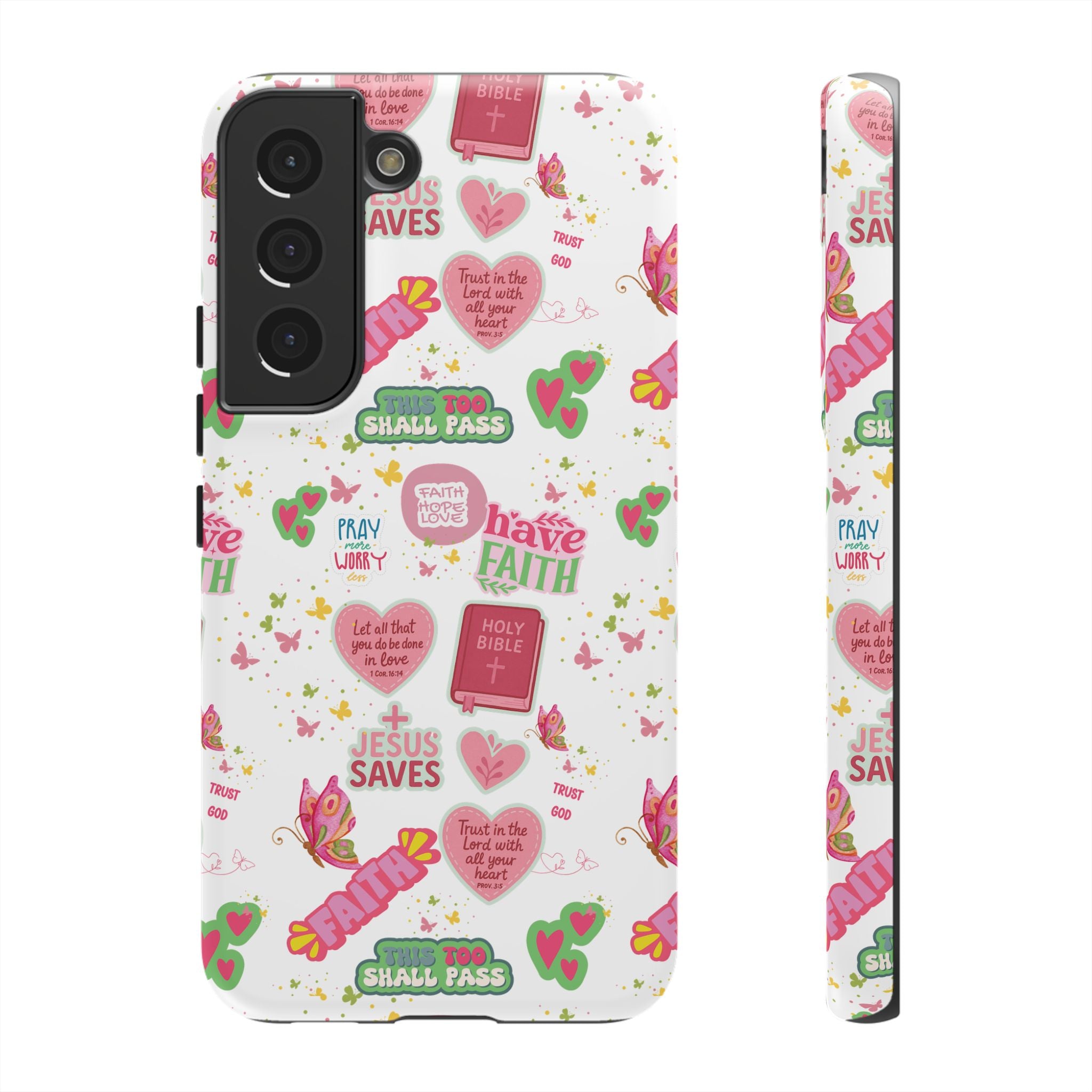 Carry Your Faith Everywhere | Christian Tough Phone Case with Bible Verse or Affirmation | Protective, Inspirational Gift for Christians