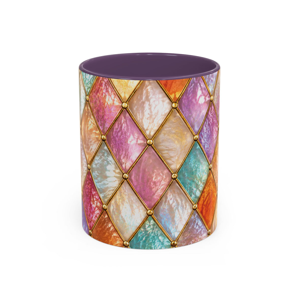 Colorful Jewel-Quilt Accent Coffee Mug