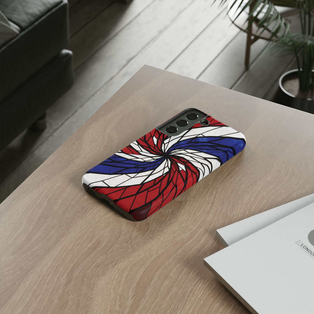 Patriotic Red White & Blue Phone Case – USA Flag Design, Independence Day Gift, Protective Cover for iPhone, Samsung, Pixel